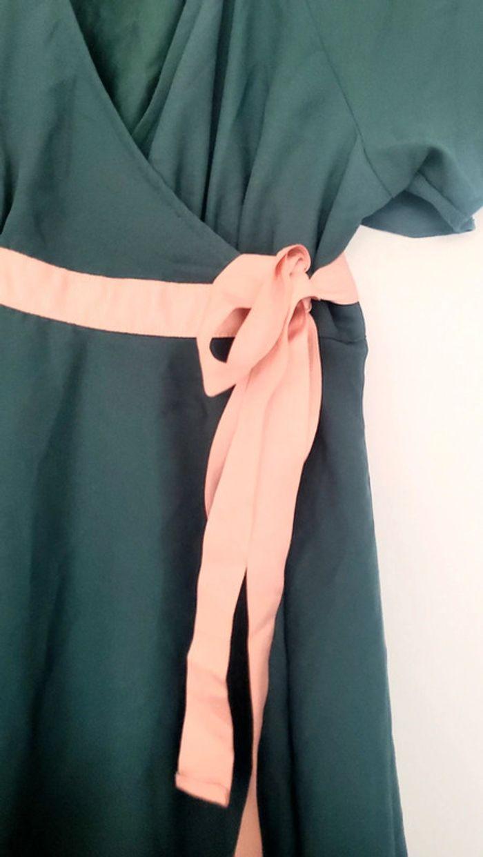 Robe voile cache cœur avec noeud - photo numéro 3