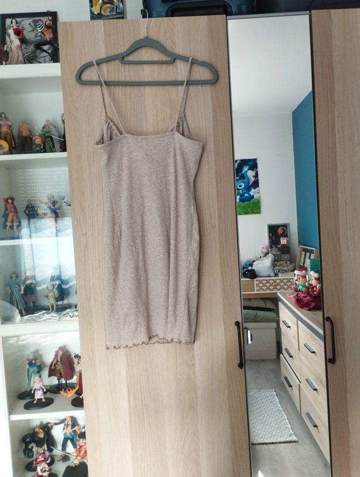 Robe côtelé beige Bershka - Taille M 38 - photo numéro 5