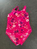 Maillot de bain rose fleurs Décathlon 3 ans