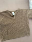 Joli pull marron coton