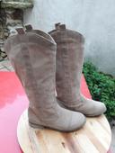 Bottes en Daim PU beige