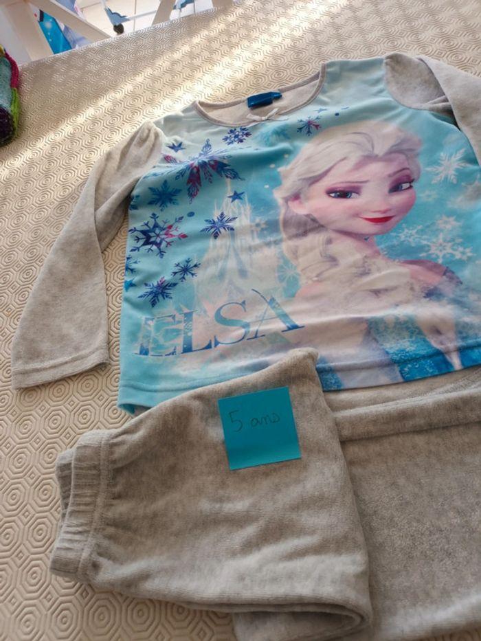 Pyjama 5 ans disney reine des neiges - photo numéro 3