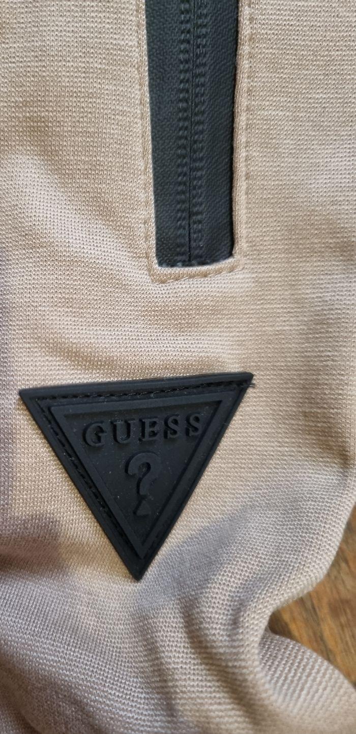 pantalon jogging guess beige fille taille 14 ans neuf avec étiquette - photo numéro 2