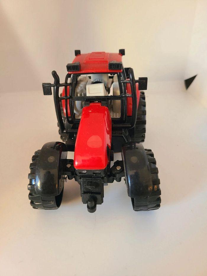 Petit tracteur rouge plastique 12 cm - photo numéro 2