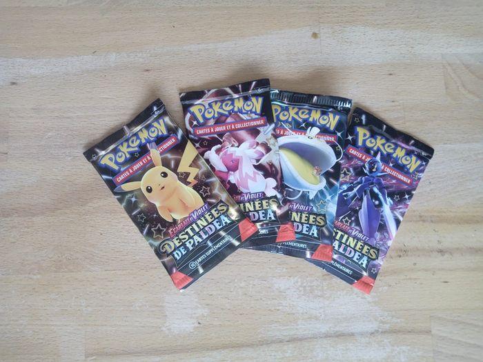 Lot de 4 boosters pokémon Destinées a paldea