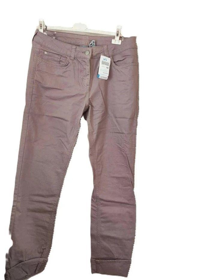 Pantalon M&S Taupe Taille 44 - photo numéro 1