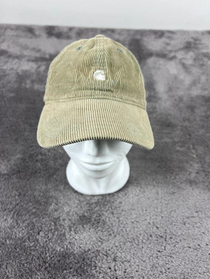 🧢 Casquette Carhartt matière type velours  100% coton Beige logo brodé  🧢 - photo numéro 1