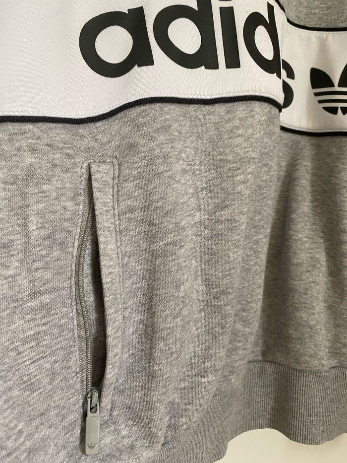 Pull gris en coton femme adidas originals - photo numéro 5