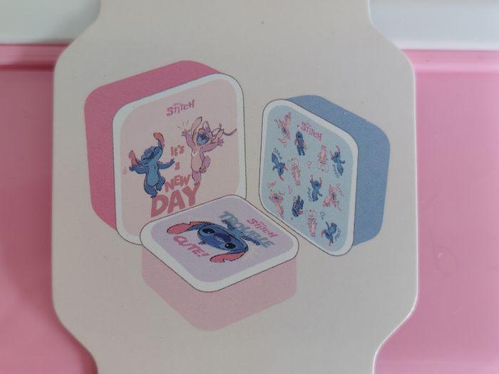 Lot de 3 boites à gouter Disney Stitch et Angel - photo numéro 2