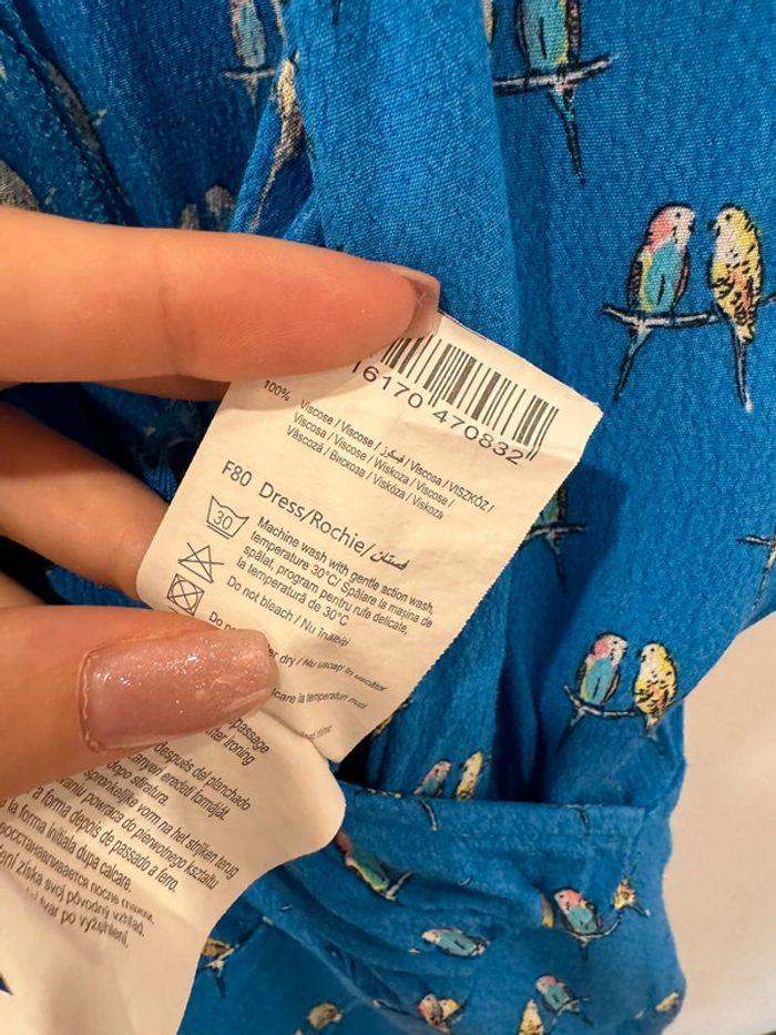 Combishort Camaieu bleu motifs oiseaux Taille 40 - photo numéro 6