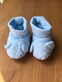 Chaussons absorba bleu ciel naissance