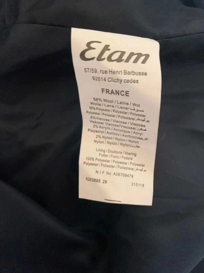 Veste bleue marine Etam taille 40 - photo numéro 3