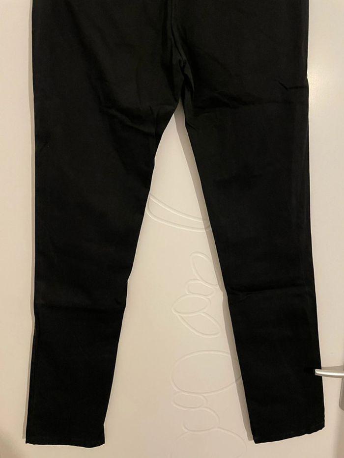 Pantalon noir style chino taille haute coupe slim Zara man taille 40 - photo numéro 7