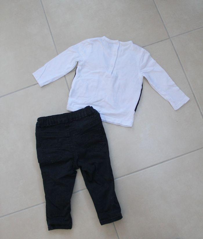 Ensemble tee-shirt et pantalon 12 mois - photo numéro 4