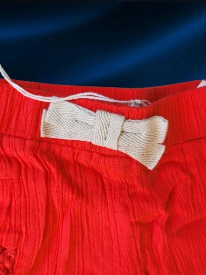 Short IKKS neuf 3 mois rouge orangé - photo numéro 9