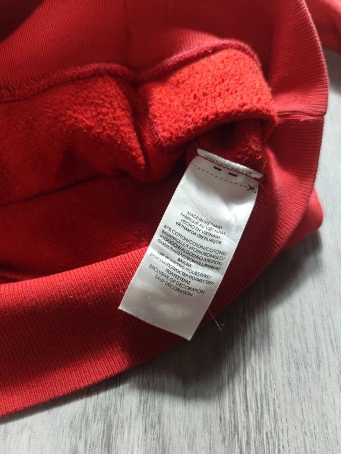 Sweat à Capuche Ralph Lauren 1967 Rouge Logo Brodé Bleu Taille M Homme - photo numéro 8