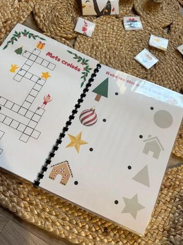 Livret d’activités Noël Montessori avec pièces à scratch - photo numéro 3