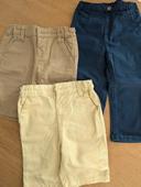 Lot pantalon et shorts