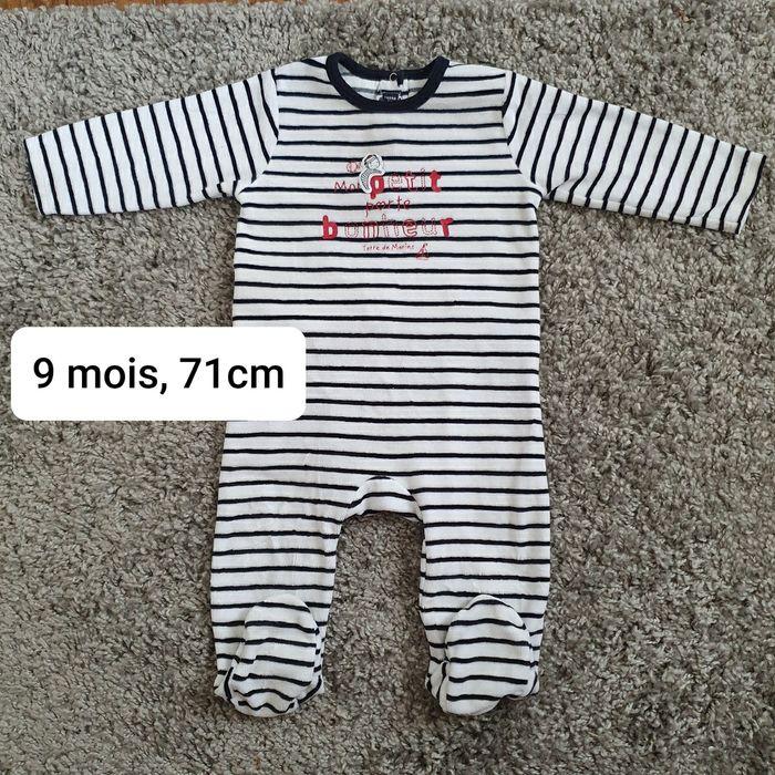 Pyjama Grenouillère 9 mois Terre de Marins - photo numéro 1