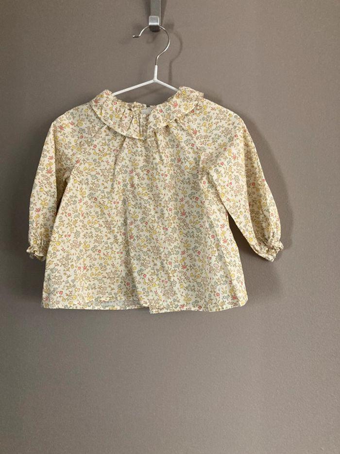 Cyrillus blouse en tissu Liberty 9 mois - photo numéro 1