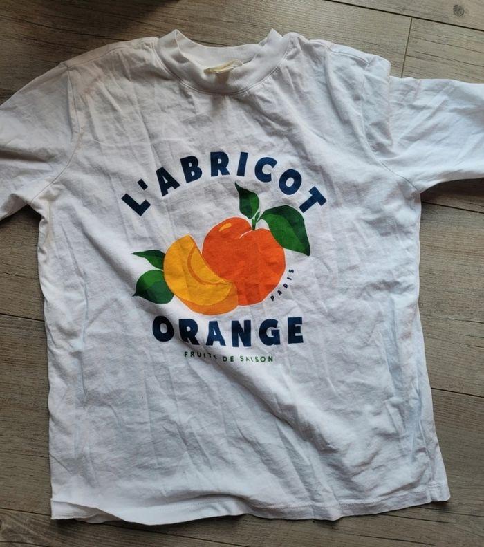 Tshirt imprimé abricot - photo numéro 2