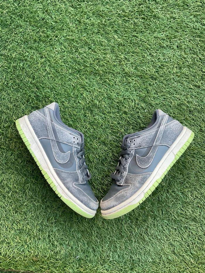 Nike dunk low Halloween Green grey size 35,5 - photo numéro 2