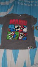 Tee-shirt Mario gris foncé