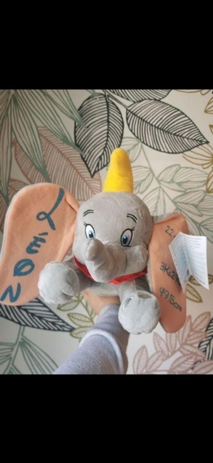 Peluche éléphant Dumbo musical personnalisé avec prénom - photo numéro 2