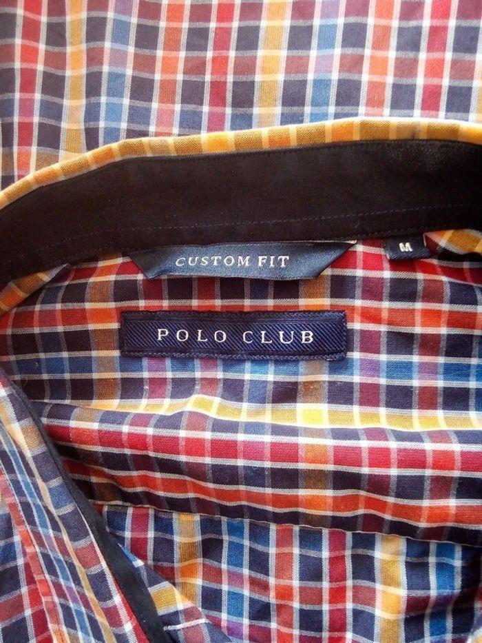 Chemise manches longues à carreaux multicolores Polo Club taille M - photo numéro 9