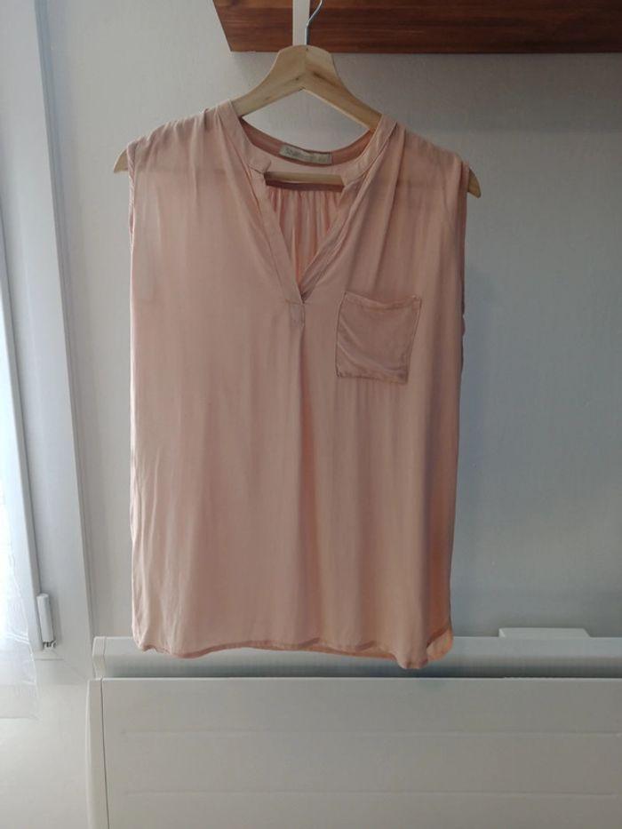 Blouse rose pale / blusa  rosa claro - photo numéro 3