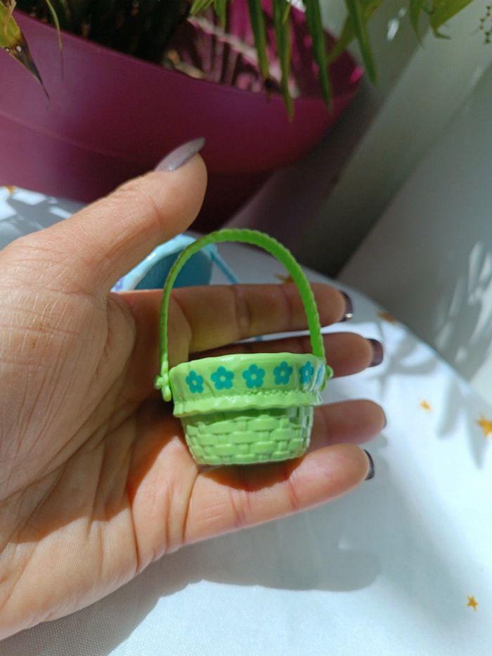 Panier osier bleu blue vert green Pâques barbie mattel color reveal 2020 easter basket - photo numéro 5