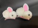 2 barrettes lapin