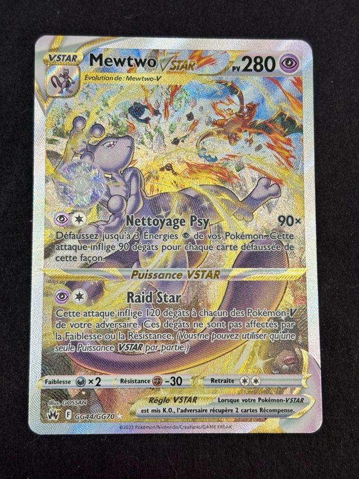 Carte Pokémon mewtwo Vstar alternative GG44/GG70 12.5 zénith suprême de - photo numéro 1