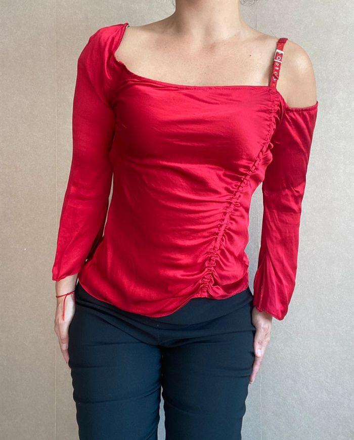 Silk red top - photo numéro 3