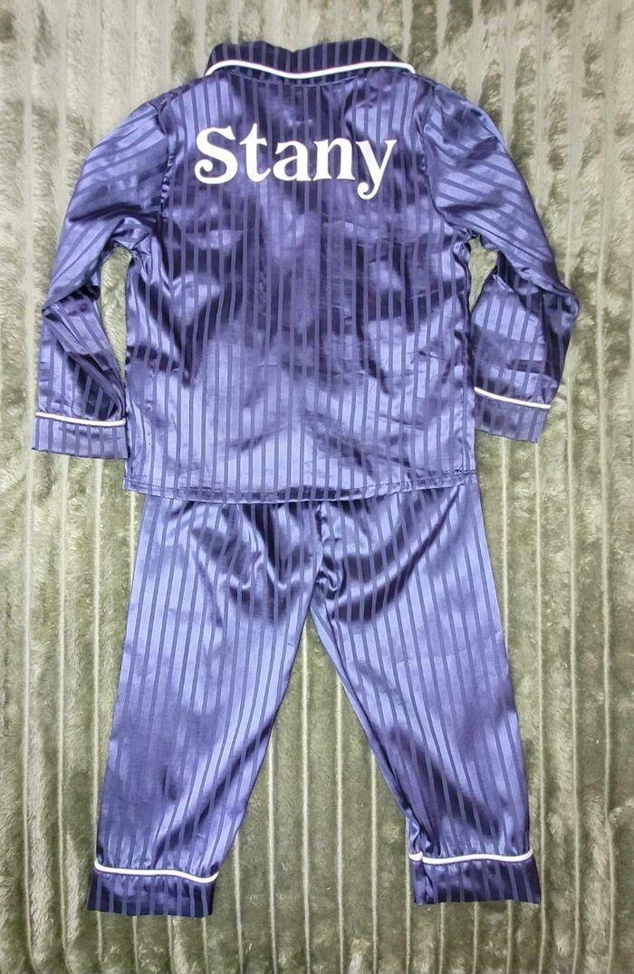 Pyjama satiné enfant à PERSONNALISER - photo numéro 3