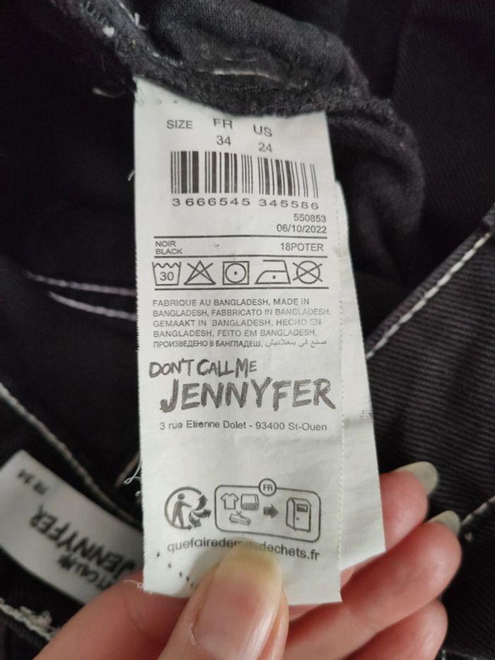 Jean noir droit cargo Jennyfer taille 34 - photo numéro 6