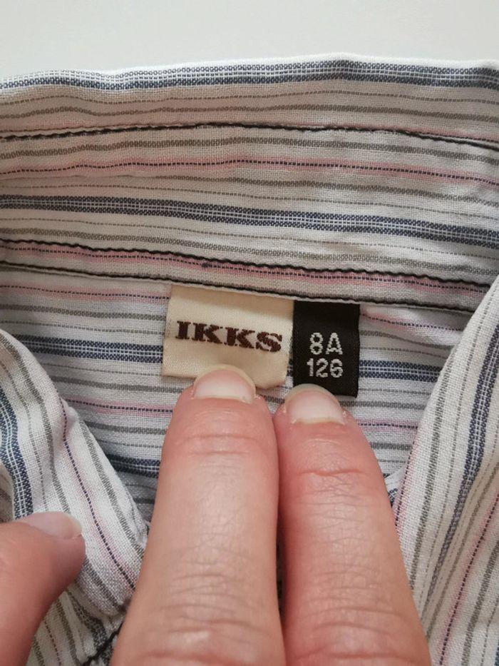 Chemise manches longues IKKS rayée Taille 8 ans 100% coton - photo numéro 6