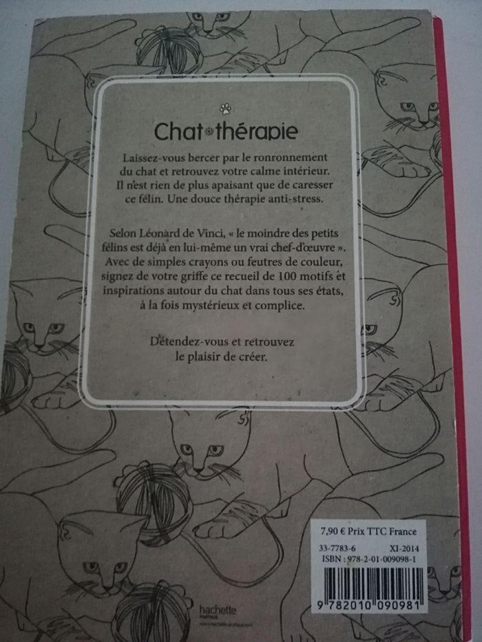 Chat thérapie 100 coloriages anti-stress. - photo numéro 2