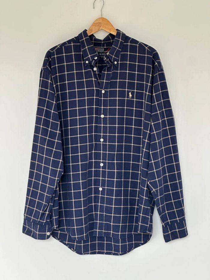 Chemise à carreaux marque polo by Ralph Lauren taille XL ou 17 1/2 très bon état - photo numéro 1