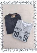 Lot 2 t-shirts manches longues homme (taille S)