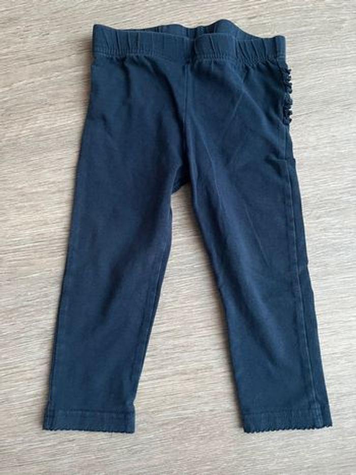 Legging bleu marine à froufrou Zeeman 86 cm - photo numéro 1