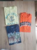 Lot 3 tee shirt manches courtes taille 14 ans