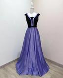 Robe de soirée noir et violette