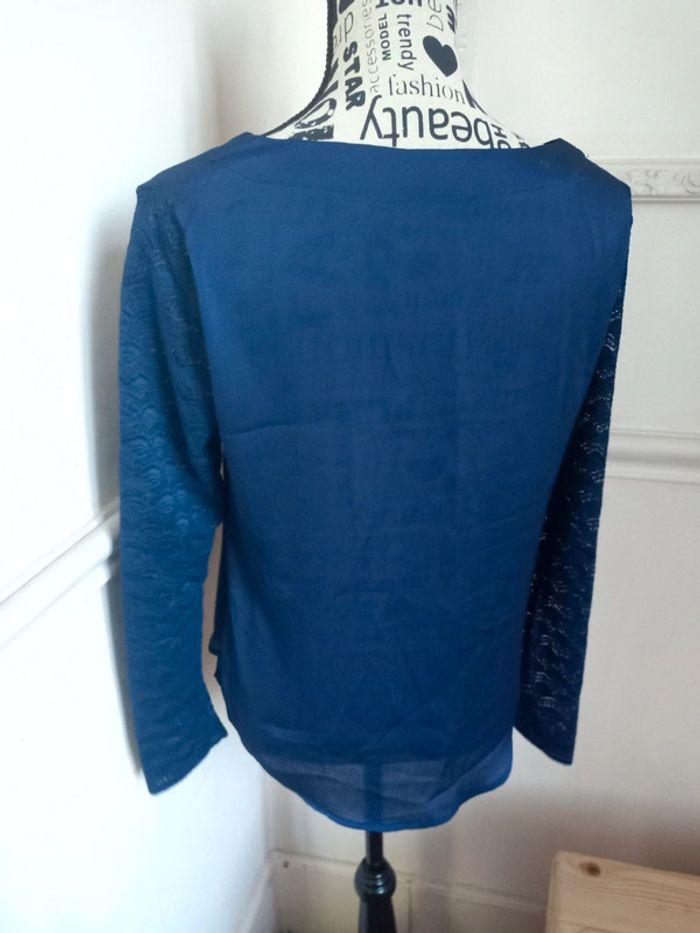 Blouse viscose bleu marine - photo numéro 6