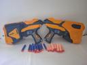 2 pistolets nerf  '' dart  tag  jeux d'extérieur