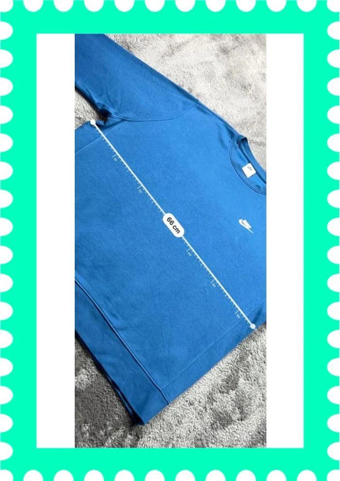 👕 Sweat à capuche Nike logo Brodé Bleu Taille XL 👕 - photo numéro 4