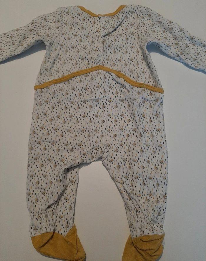 Pyjamas une piece Orchestra moutarde taille 9-12 mois / 74 cm - photo numéro 2