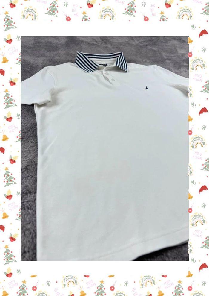 👕 Polo Nautica Logo Brodé Blanc Taille L 👕 - photo numéro 9