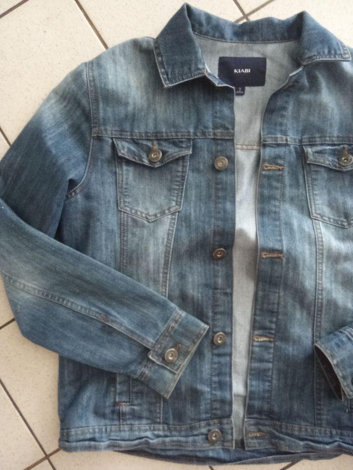 Veste en jean homme été, mi saison bleu délavé, Kiabi taille S  ou 38 - photo numéro 2