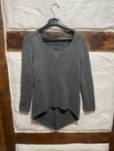 pull gris femme